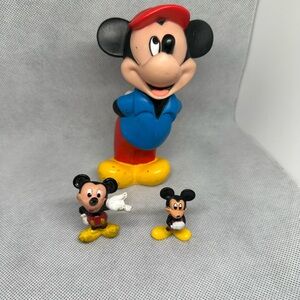 Disney Mickey Mouse Action Figures Red and Blue
